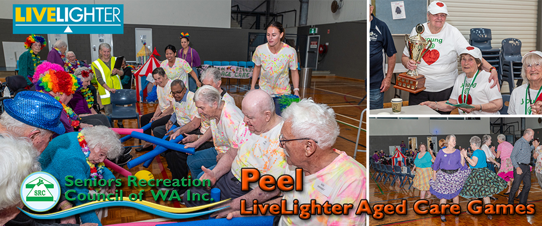 Peel Teams Explode with Colour at the SRCWA Peel Branch LiveLighter Aged Care Games. Peel Teams Explode with Colour at the SRCWA Peel Branch LiveLighter Aged Care Games.
